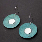 Patina Handmade Silver Drop Earrings